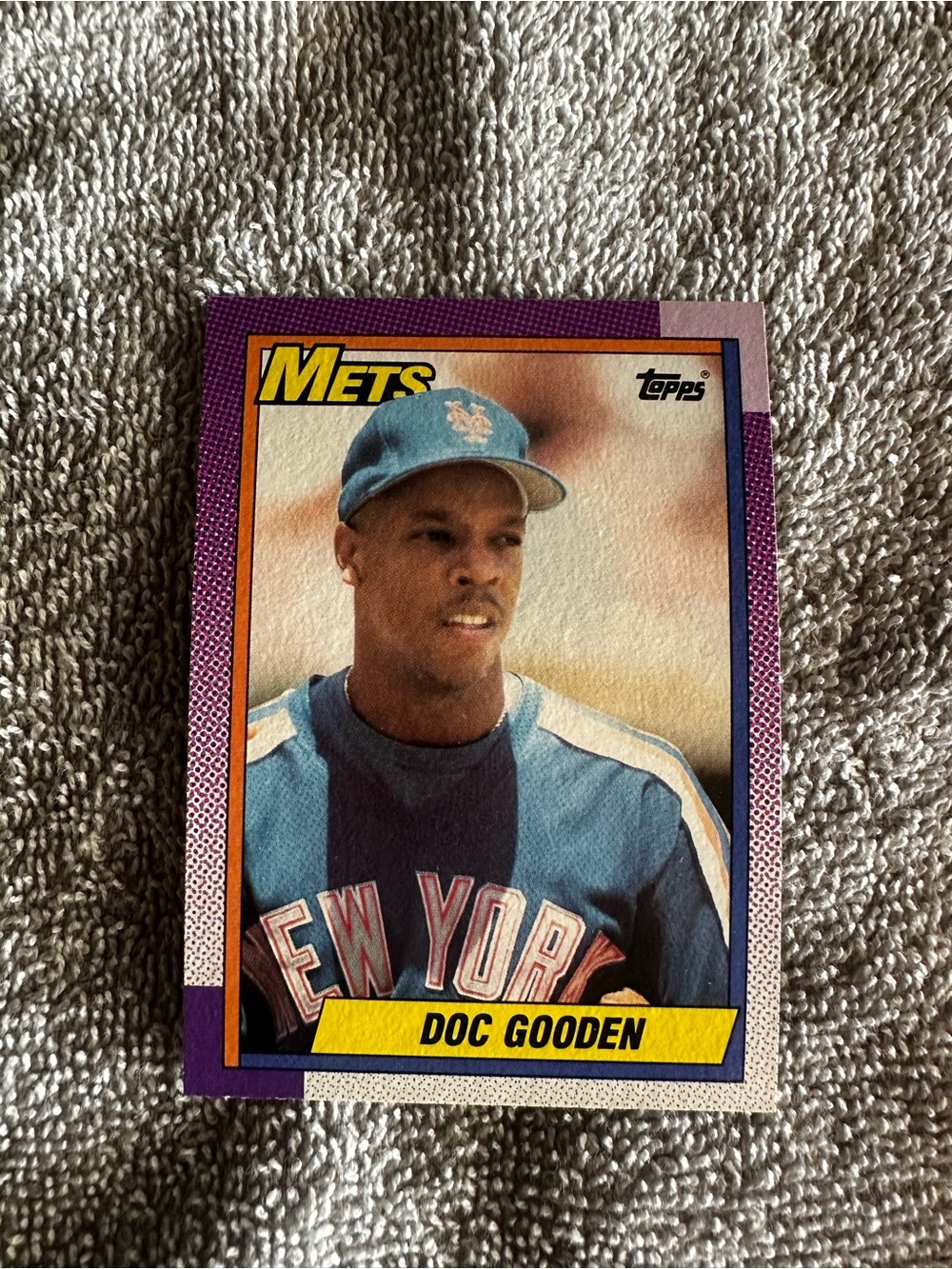 Topps Purple Baseball Player Collectible Card - Doc Gooden